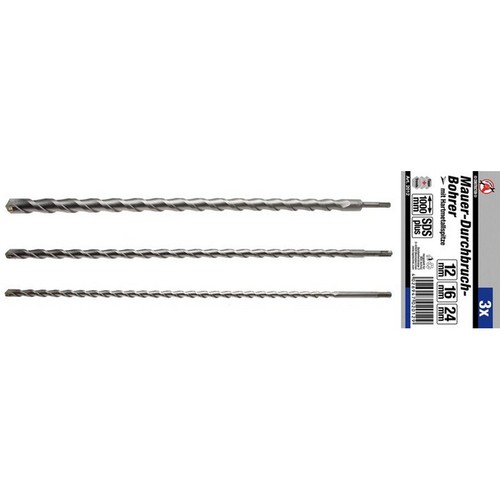 set 3 pz punte muroatt.sds l.1000mm - codice bgs2012 KRAFTMANN officina