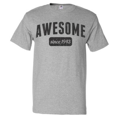 83rd Birthday Gift T shirt 83 Years Old Present 1943 Awesome Tee