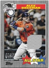 2022 Topps ALEX BREGMAN 1987 All-Star Relic Black /199