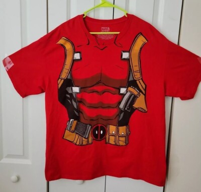Disney Deadpool Wolverine I Am Costume Marvel Comics Red Adult T-Shirt XXL NEW!