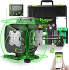 4D Self-Leveling Laser Level Cross Line Laser with LCD Screen Remote Control