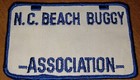 Vintage North Carolina N.C. BEACH BUGGY ASSOCIATION PATCH size 5"