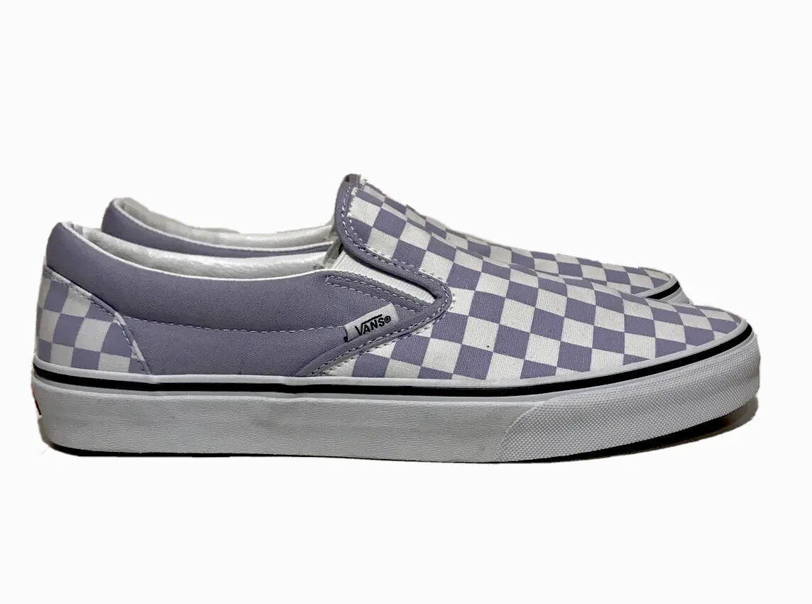 Violet checkerboard vans cheap