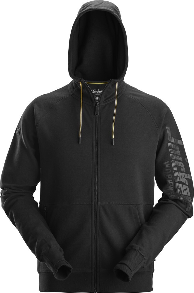 Толстовка Snickers Arbeitspullover с логотипом mit Reißverschluss Schwarz