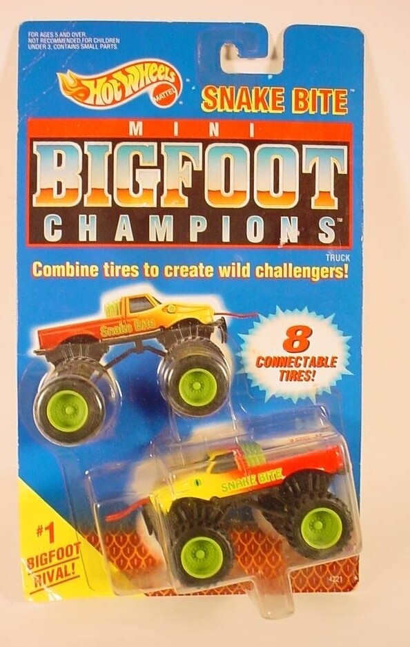 Hot Wheels Bigfoot Champions Snake Bite