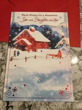 Merry Christmas Son and Daughter In Law Wonderful 5.5”x8” Hallmark Greeting Card