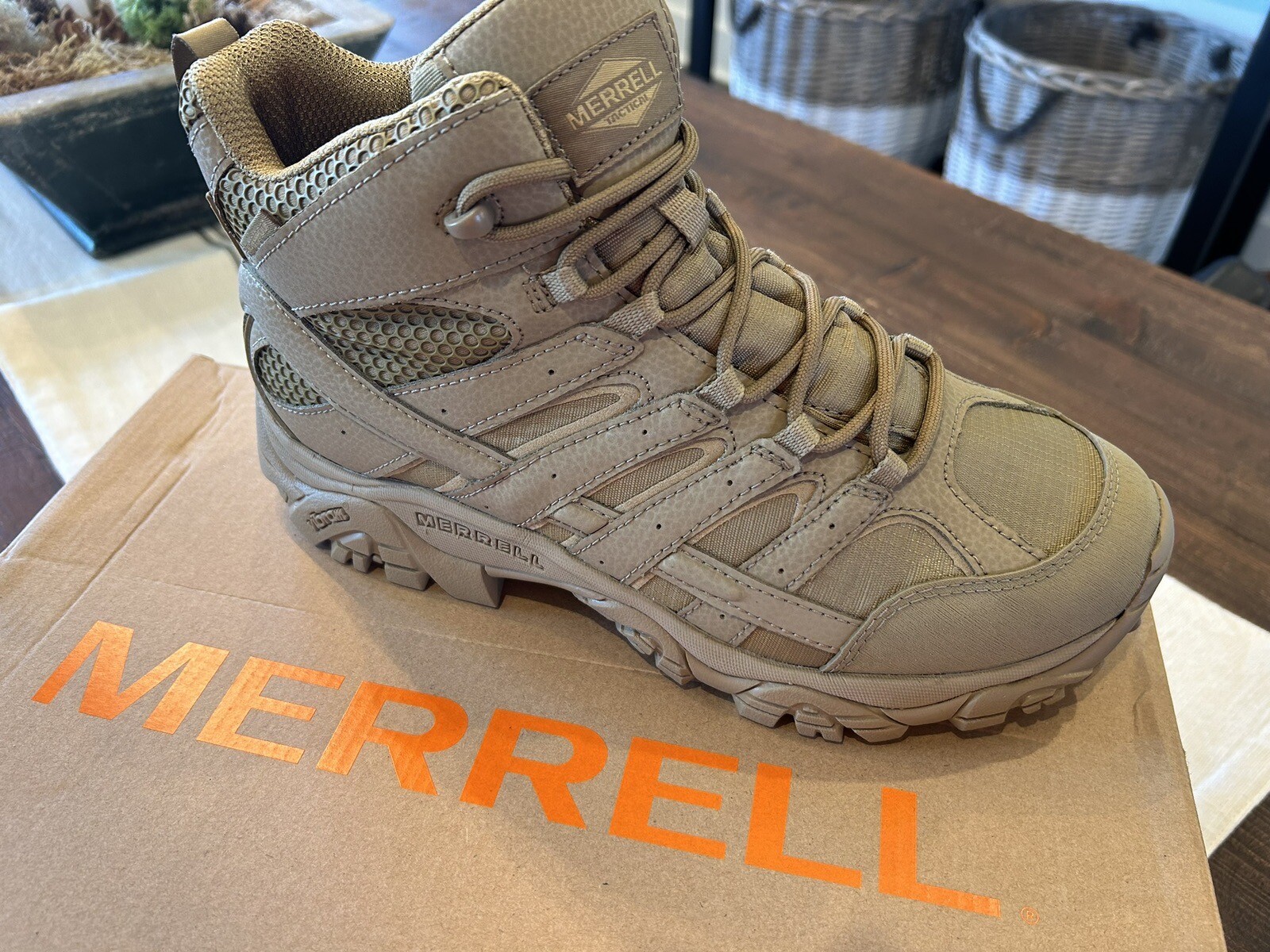 Merrell Men Moab 2 Mid Tactical Waterproof Boot Wide Width Boot eBay