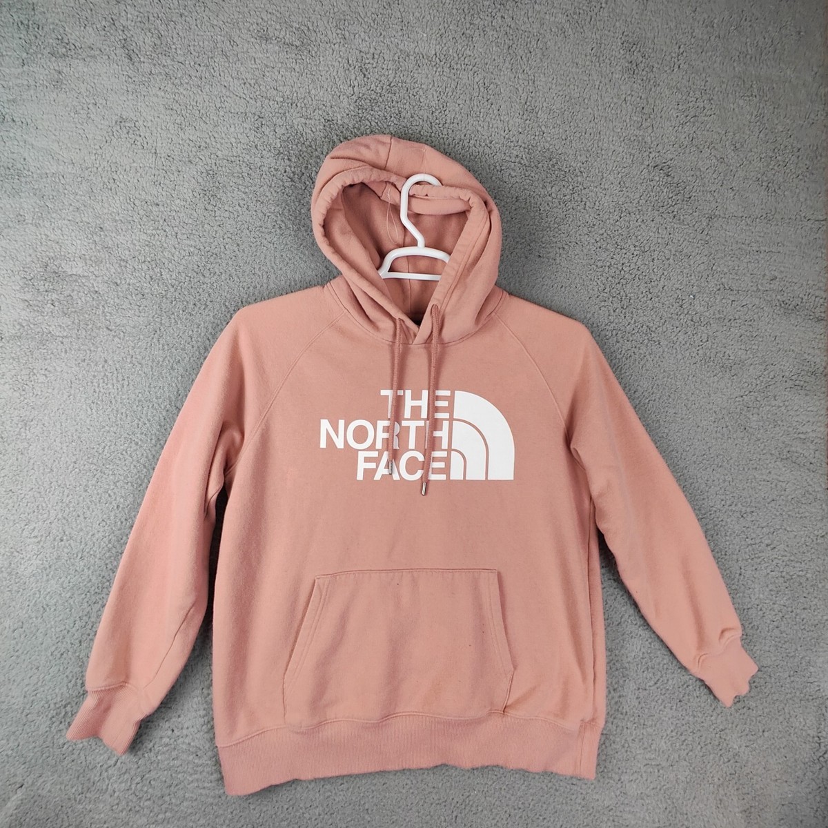 The North Face Hoodie Women's Size Medium Big Logo Salmon