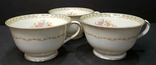 Noreen - Noritake China - 3 tazas de té - bases astilladas - superficial - Imagen 2 de 6
