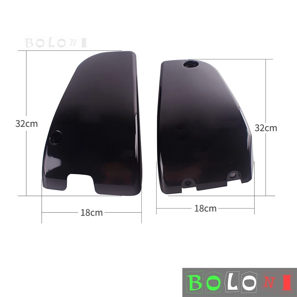 Cubiertas laterales de batería de motocicleta para Kawasaki Vulcan 1500 VN1500 Classic Nomad Foto 2 de 4