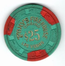 Foxy's Firehouse $25 Casino Chip Las Vegas NV