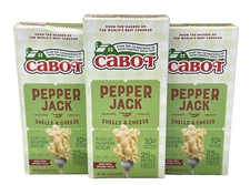 Cabot Pepper Jack Cheddar Mac & Cheese Shells Dinner 6.25 oz (3 pack)