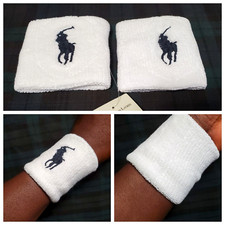 PULSERA TENIS POLO RALPH LAUREN ICÓNICA PONY BLANCO ALGODÓN ELÁSTICO: OSFA