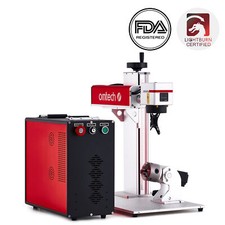 Secondhand 30W JPT MOPA 7x7 Fiber Laser Marking Engraving Machine w/ Rotary Axis