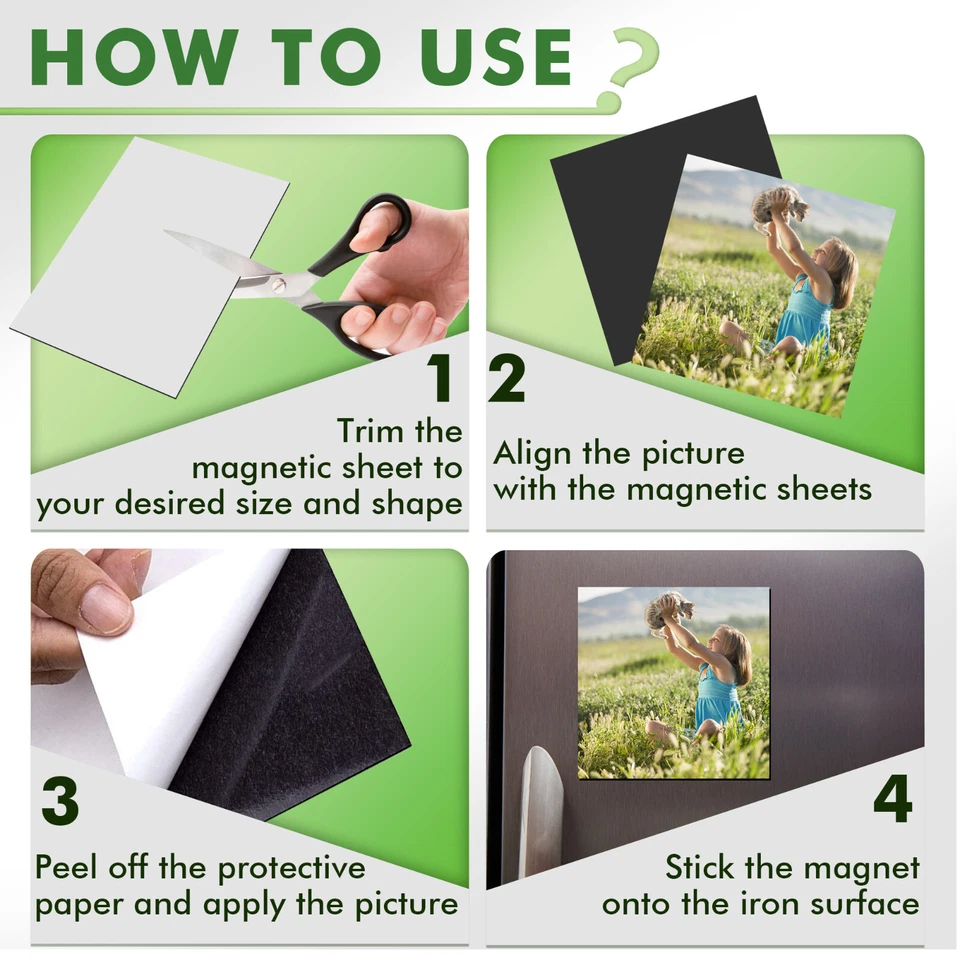 Lot Stone City Strong Self Adhesive Magnetic Sheet 8.5x11 8X10 4X6 5x7 12-20 Mil - Image 4 of 4