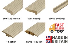 Laminate Wood Floor Threshold MDF Floor Trim Bar Edge Profile Door Strip Stairs