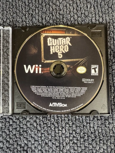 Guitar Hero 5 Nintendo Wii  2009 Disc Only Tested