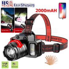 900000LM LED Headlamp Headlight Zoomable Head Torch Lamp Flashlight Rechargeable