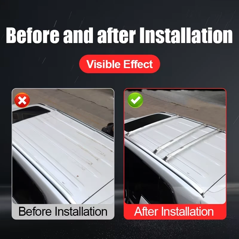 Barra transversal de techo para Lexus LX570 2016-2022 acero inoxidable 3 piezas Foto 3 de 4