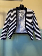 H&M striped jacket size 2 XS