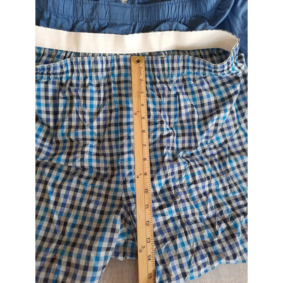 Стойка мужская Nordstrom упаковка 3 шт. 2XL эластичный пояс тканый боксер короткий хлопок смесь - Изображение 3 из 4