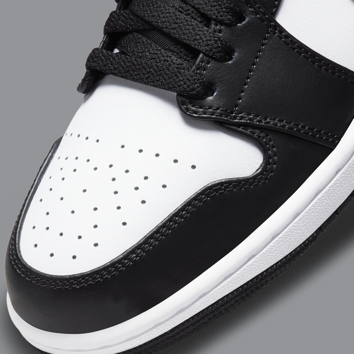 Air Jordan 1 Low Black White Grey Shoe 553558-040 Men Sz 8.5-10 | eBay