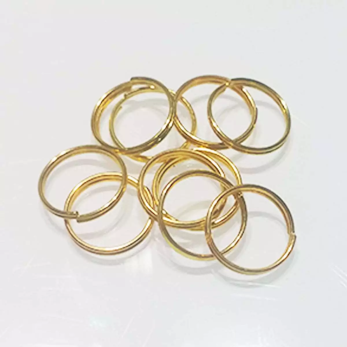 JR0002 - 50 pcs Double Rings - 304 Stainless Steel Rose Gold Split Jump  Rings - 8mm - Tarnish Resistant! Thickness: 1.5mm - Favored Memories