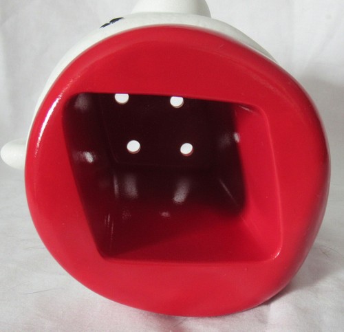 Bath & Body Works Foaming SOAP Holder Ceramic red white SANTA POLAR BEAR - Picture 5 of 6