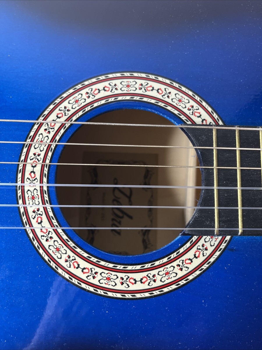 Zebra - Model ZS 1 - 39-inch - Blue Acoustic Guitar - CLEAN | eBay