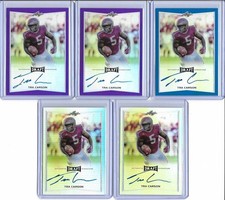 2016 Leaf Metal Draft Tra Carson Blue Prismatic Auto RC 13/50 TAM RB