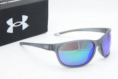 NEW UNDERARMOUR UA UNDENIABLE 63MZ9 GREY AUTHENTIC SUNGLASSES W/CASE 61-15