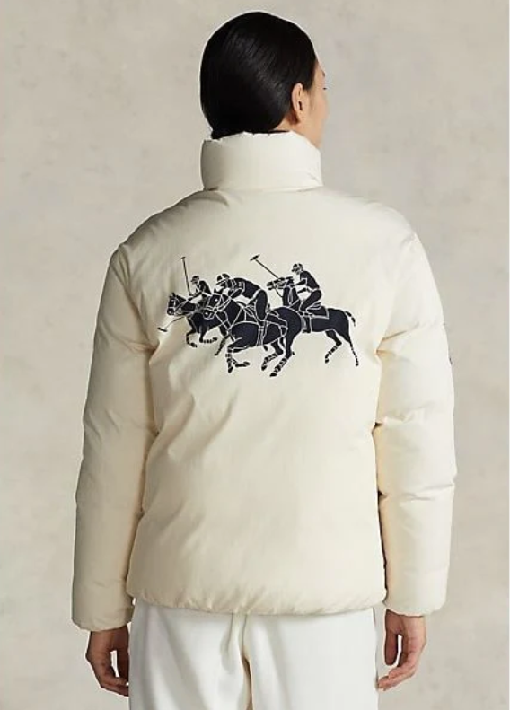 Piumino donna Polo Ralph Lauren idrorepellente triplo pony taglia S nuovo con etichetta 598$