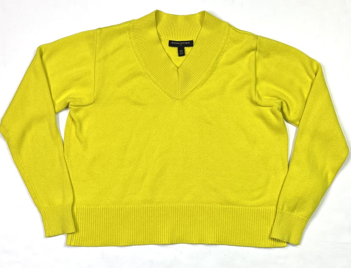 Cashmere Sweater Banana Republic Yellow Sweater Banana Republic