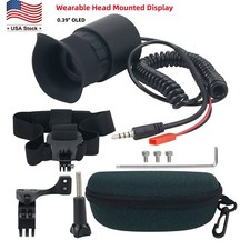 Wearable Head Mounted Display 0.39" 12X Eyepiece Adjustable Diopter V760A-3 -US