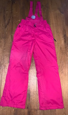 Girls Pink Bib & Brace Salopettes By Parallel Technical Wear - 11-12 Yrs Ex Cond | eBay