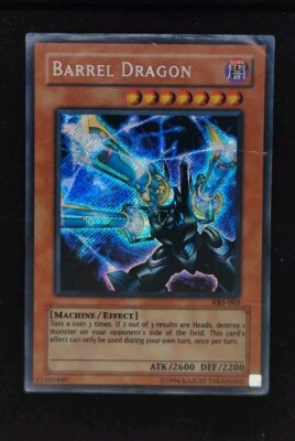 Yu-Gi-Oh! 2002 Barrel Dragon VB5-003 Promo Secret
