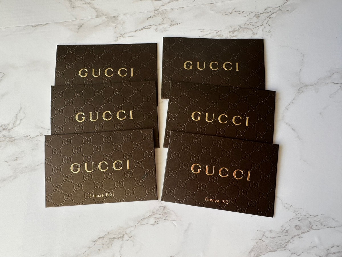 激レア! 定価約6万以上! GUCCI グッチ 手帳 GUCCI Brown Gold Authenticity Certificate Card with Monogram