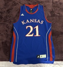 2011 Official Adidas KU Jayhawks Markieff Morris Jersey-S-Faded Auto-NBA Champ