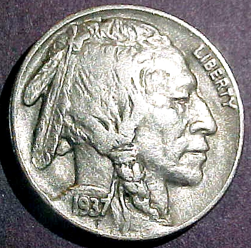 1937 BUFFALO NICKEL...FREE SHIPPING!......MIN. BID .01 & NO RESERVE!