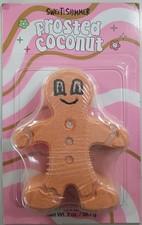 Sweet And Shimmer Frosted Coconut Gingerbread Bath Fizzer-1 Bar 2 oz Bath Bombs