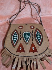 Vintage Authentic Native American Flip Open Flat Purse