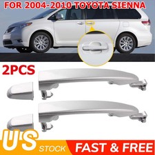 For 04-10 Toyota Sienna Outside Exterior Door Handle Left Right Rear 2pcs