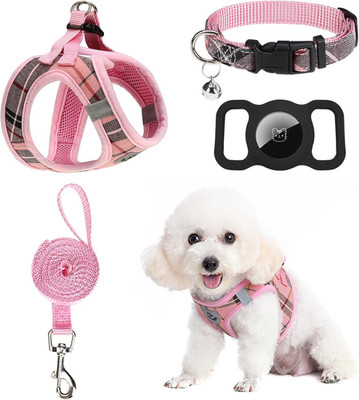 Hundegeschirr und Leine Set   Step in Dog Vest Harness No Pull with Bell Collar,