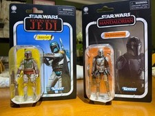 Star Wars Vintage Collection The Mandalorian VC181 and Boba Fett VC186 VERY NICE