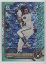 2022 Bowman Chrome Prospects Aqua Shimmer Refractor /125 Felix Valerio 1s10