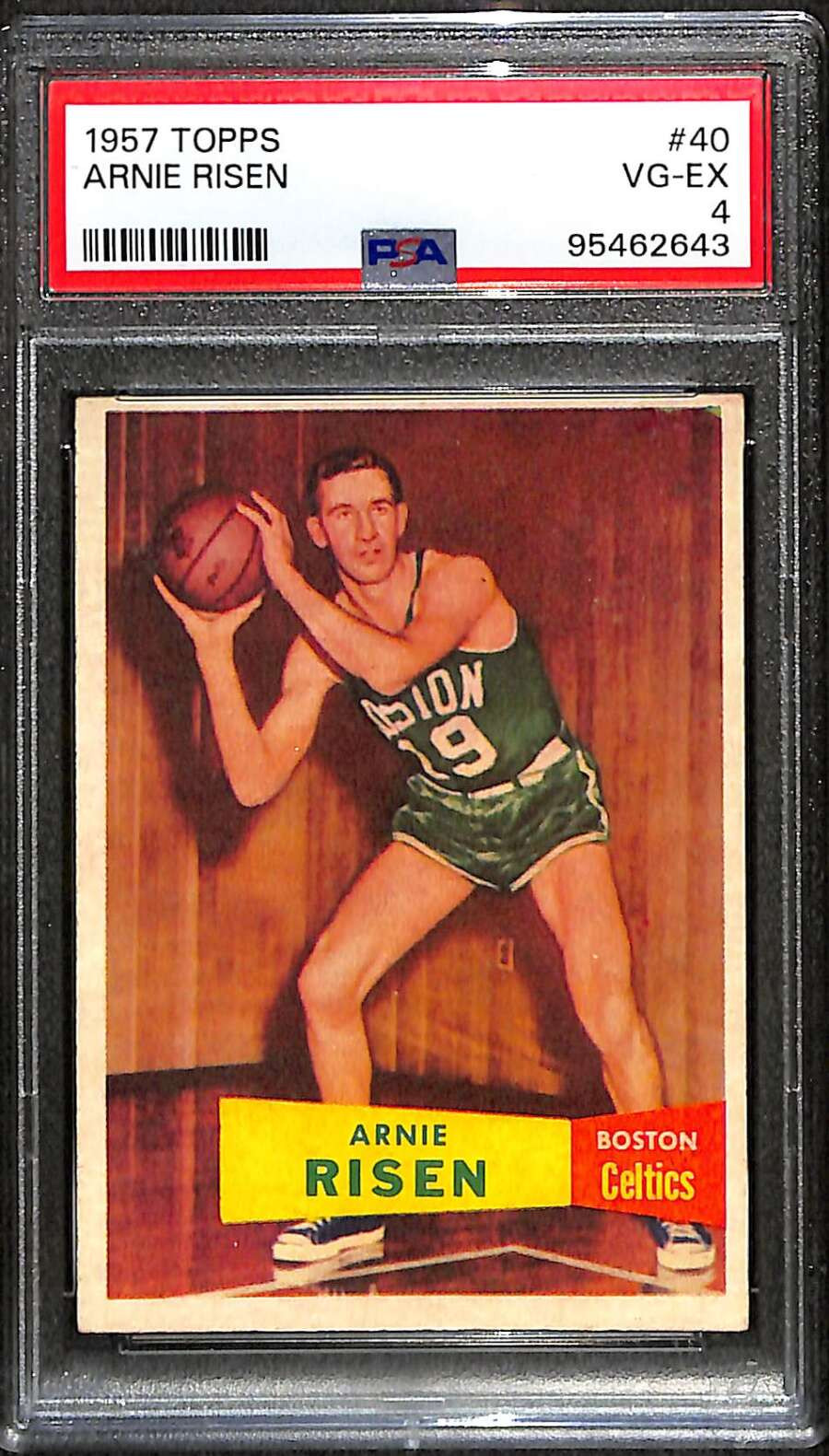 1957 Topps #40 Arnie Risen  PSA 4 VGEX C96016