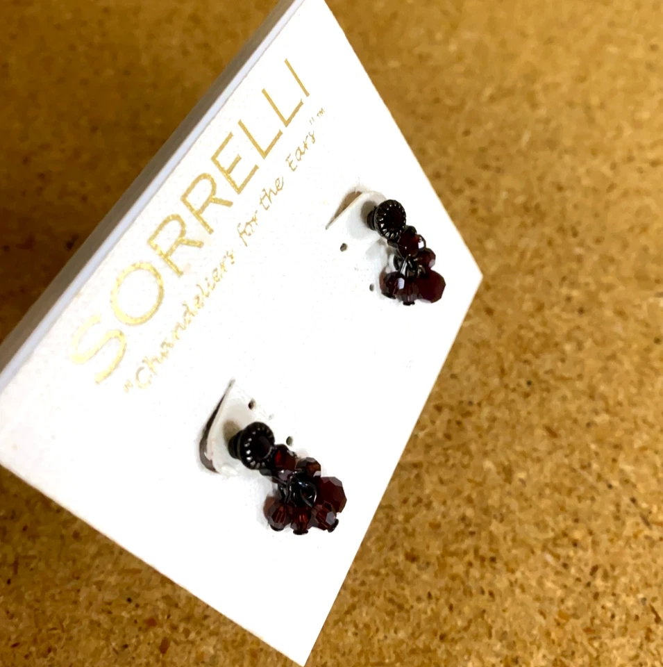 Pendientes de araña Sorrelli Post de colección para las orejas cristales rojos nuevos con etiquetas Foto 2 de 4