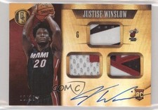 2015 Gold Standard Rookie Jersey Prime Triple AU 12/25 Justise Winslow Auto 0sc