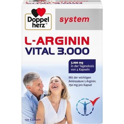 DOPPELHERZ L-Arginin Vital 3.000 system Kapseln, 120 St PZN 08767712