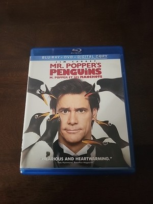 Mr. Poppers Penguins (Blu-ray/DVD, 2015, Canadian)